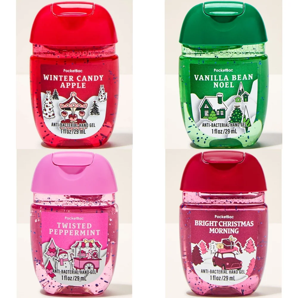 Bath Body Works Pocketbac Hand Sanitizer Gel Set of 4 NEW Rare